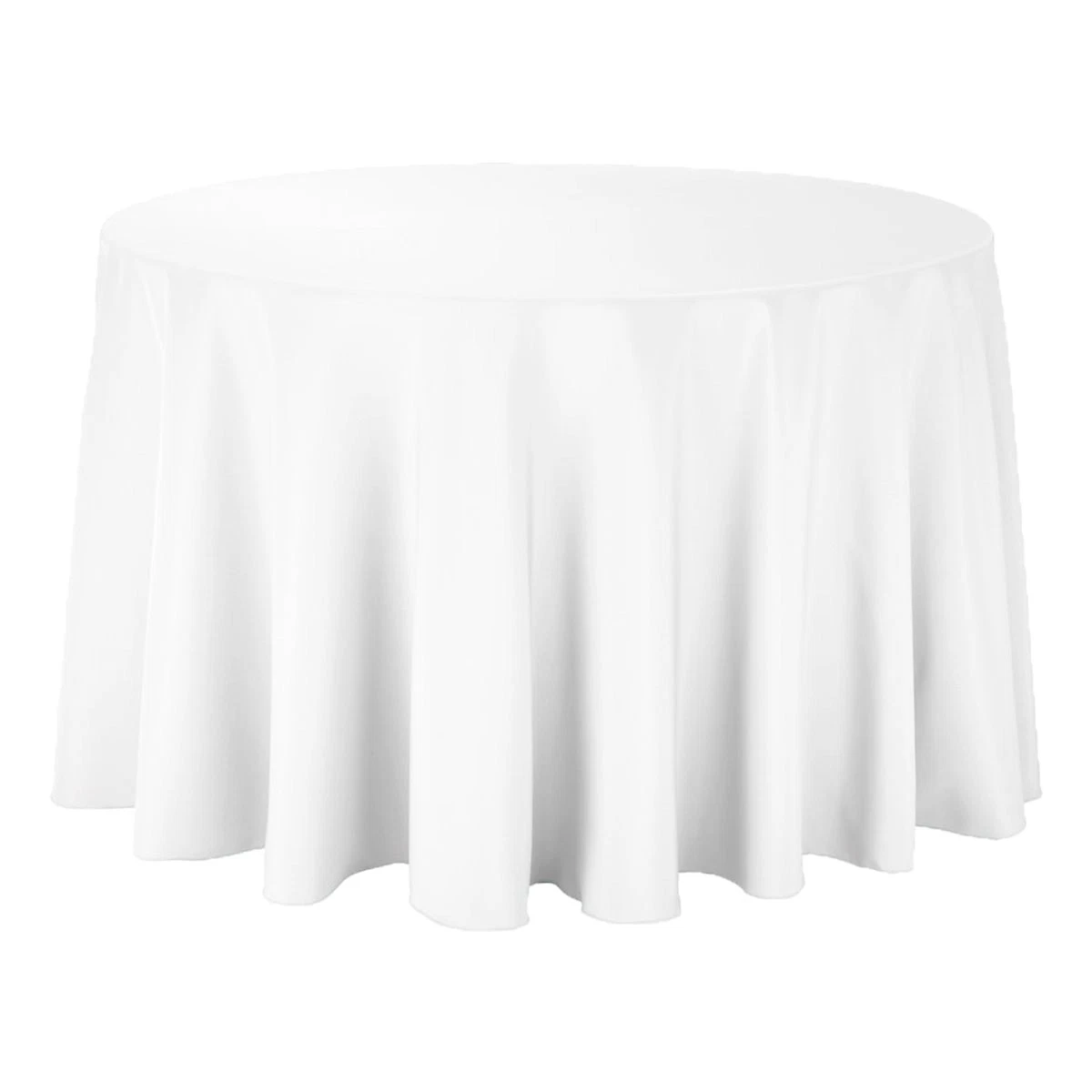 White Tablecloth 90" Round