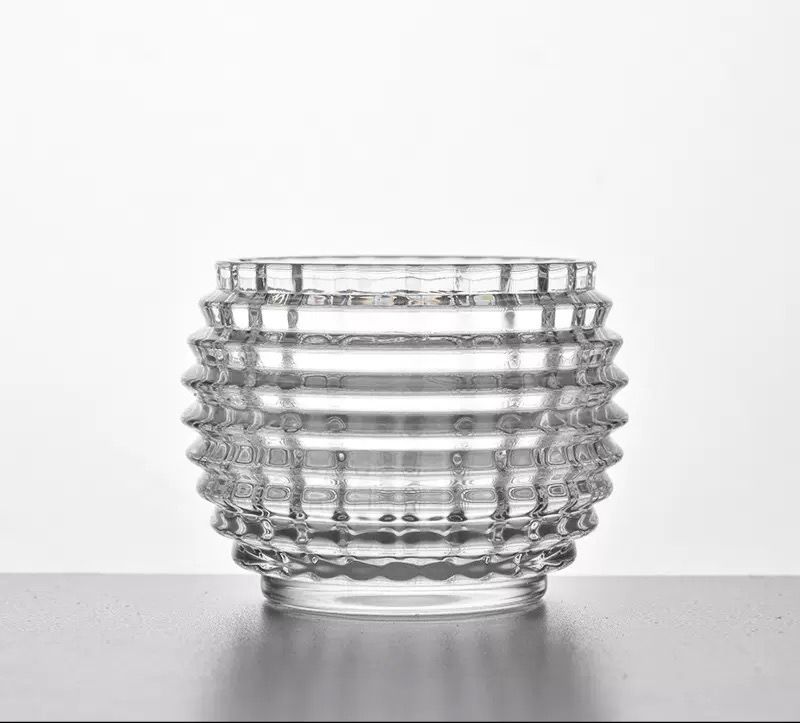 Ribbed Glass Floral Vase rental for events in Accra, Ghana - decorations category